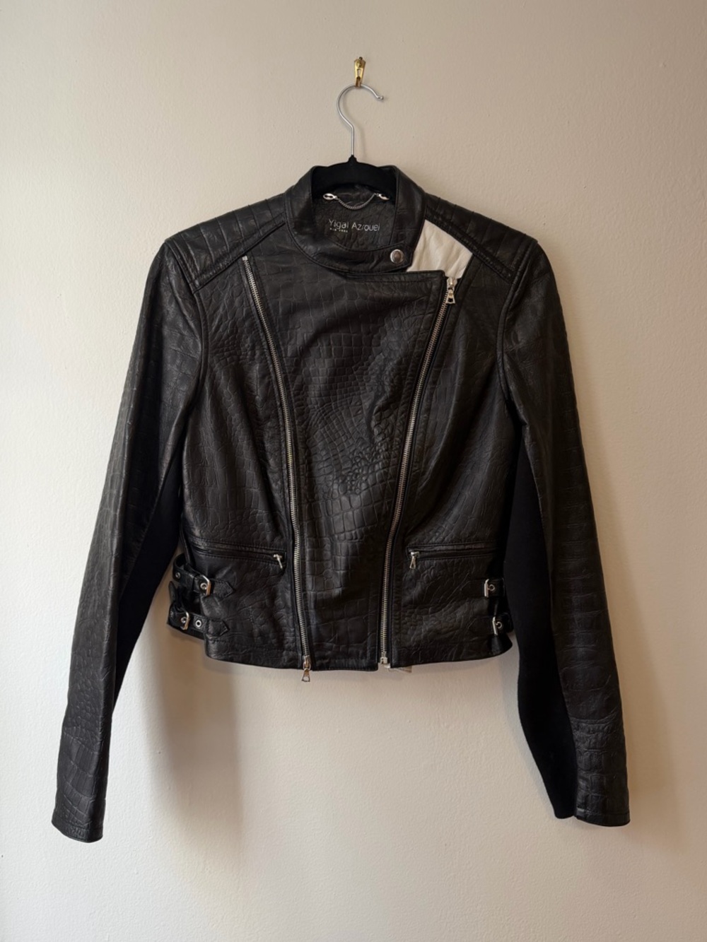Yigal Azrouël Leather Biker Jacket